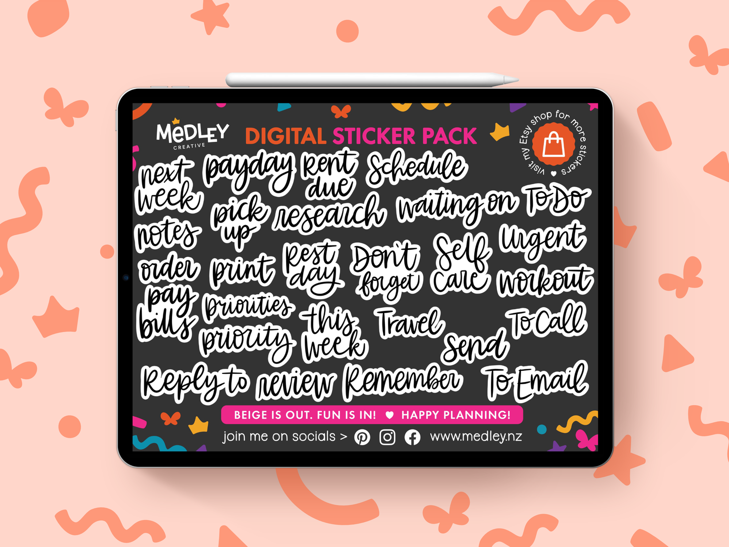 Day-to-Day Planner Stickers