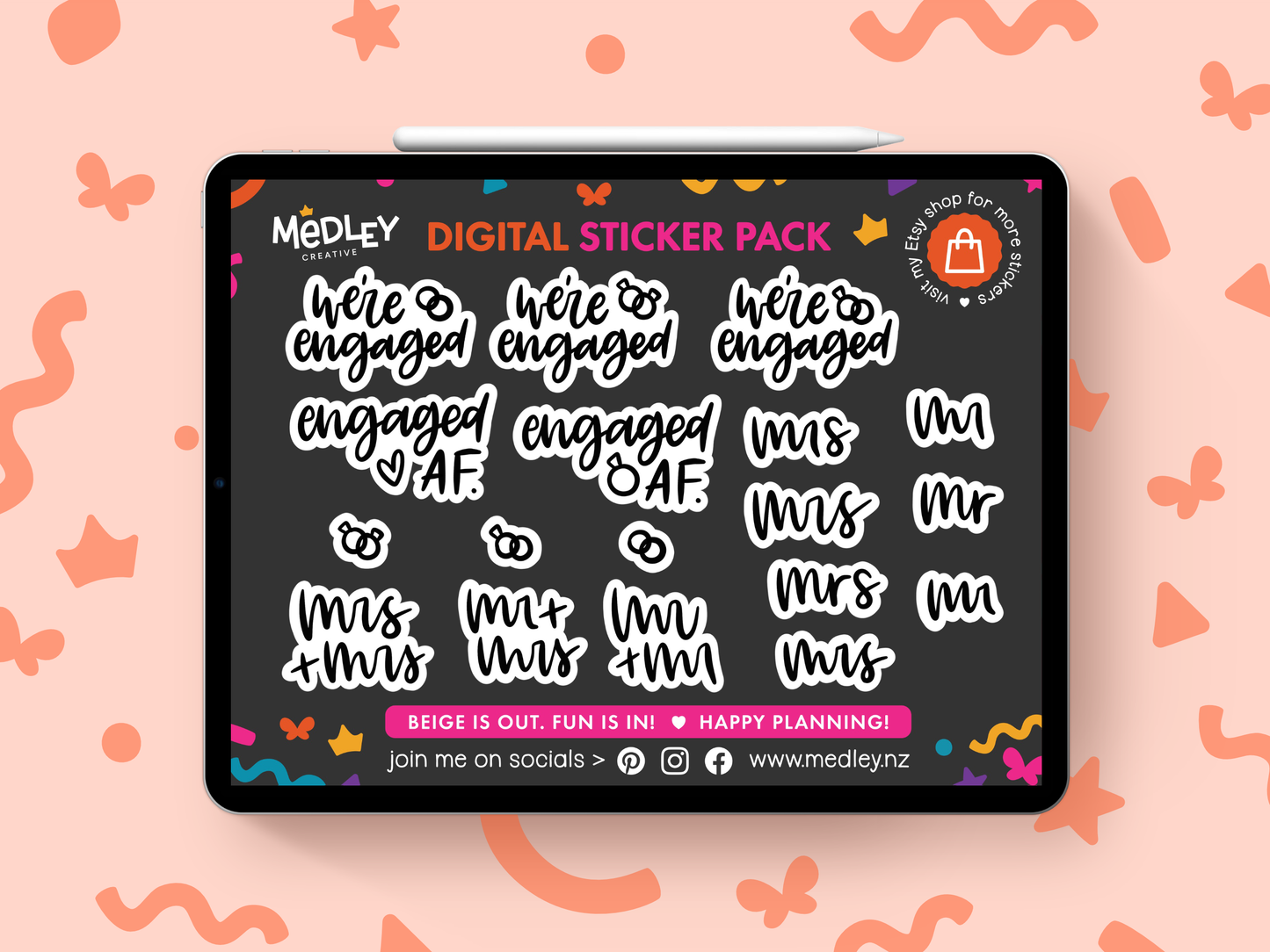 Engagement Stickers