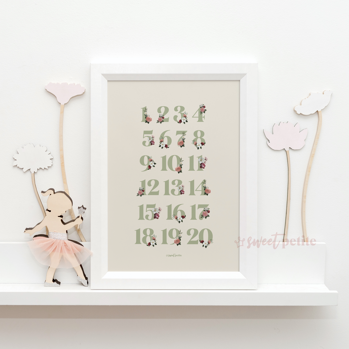 floral abc & 123