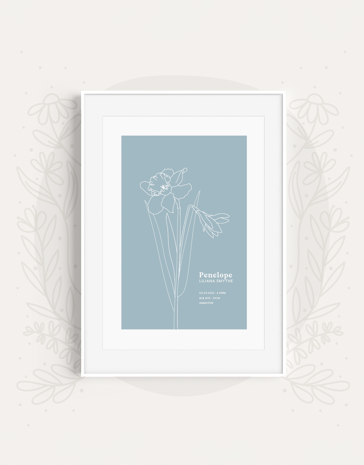 birth flower | modern