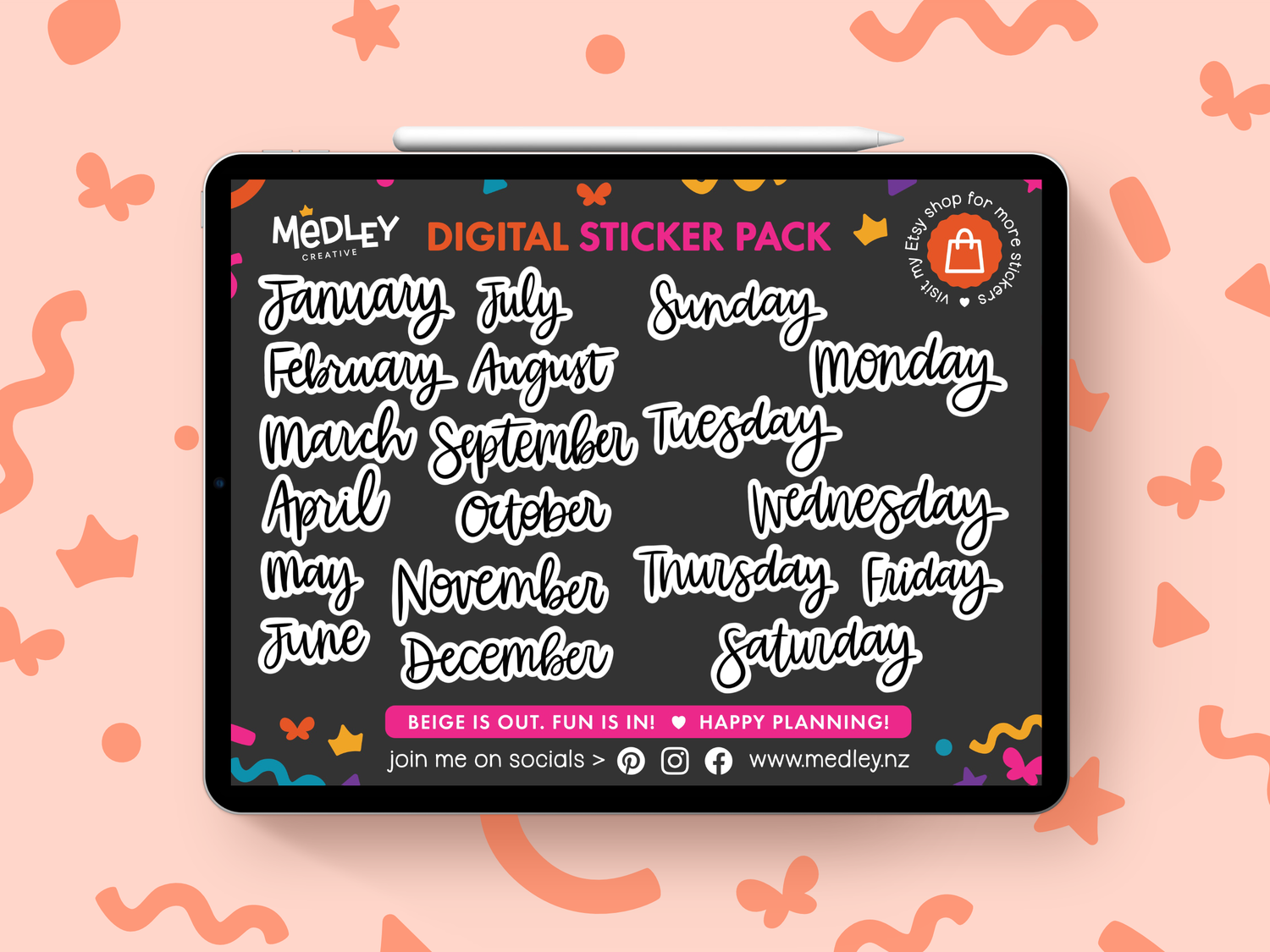 Digital Planner Stickers