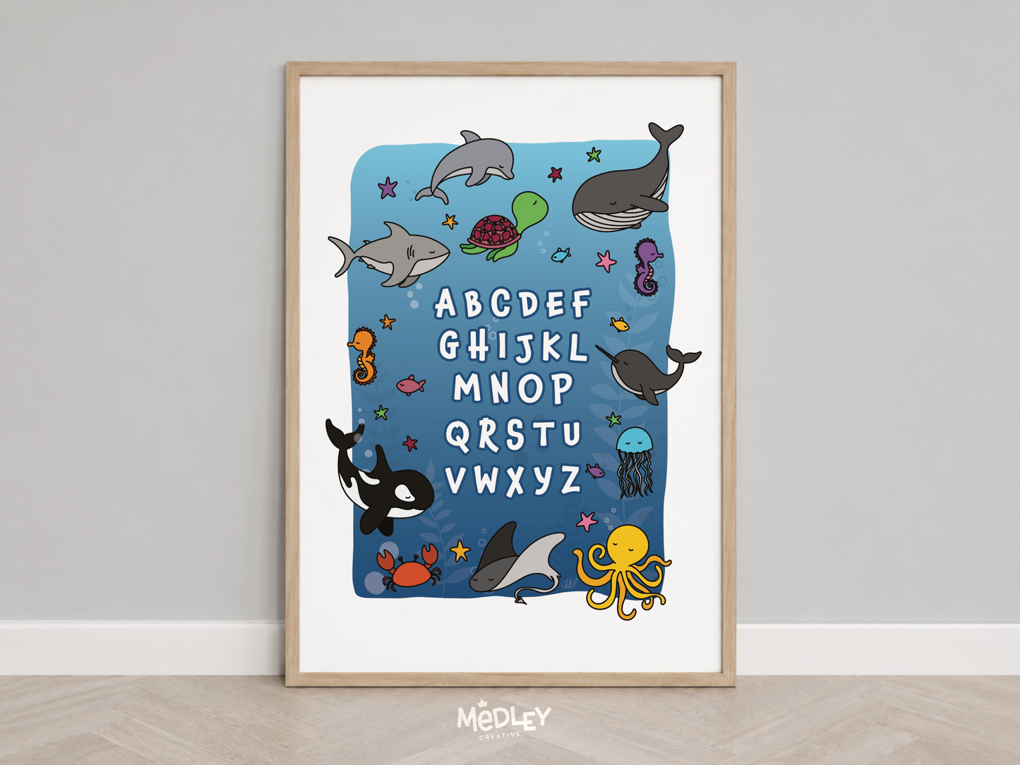 Alphabet Print - Under the Sea