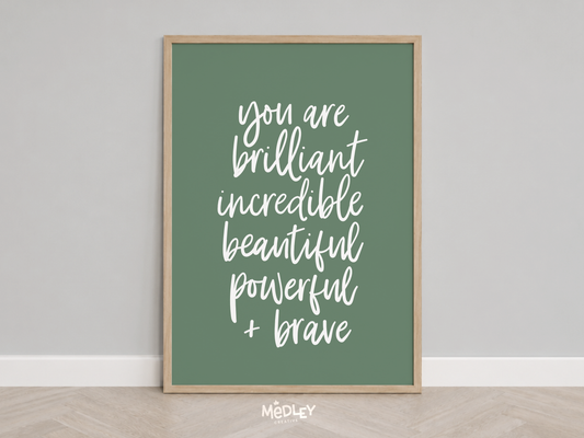 Brave - Lettered