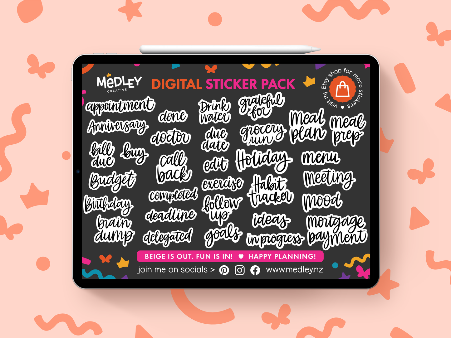 Day-to-Day Planner Stickers
