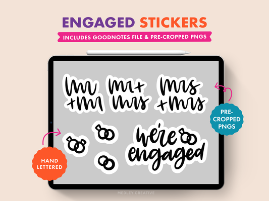 Engagement Stickers