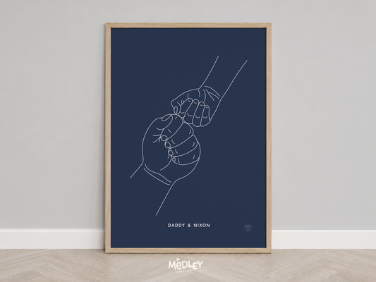 Male Fist Bumps | Art Print