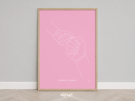 Female Fist Bumps | Art Print
