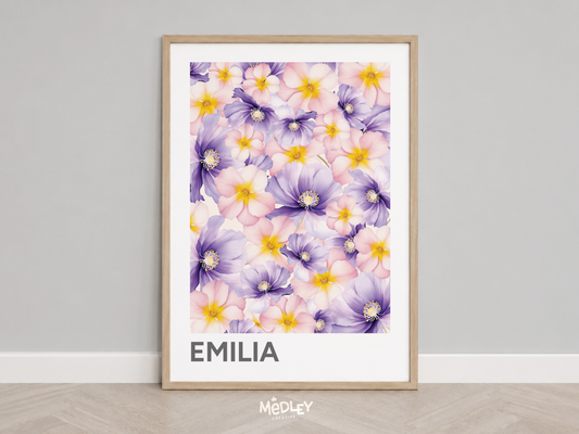 Full Bloom | Name Art Print
