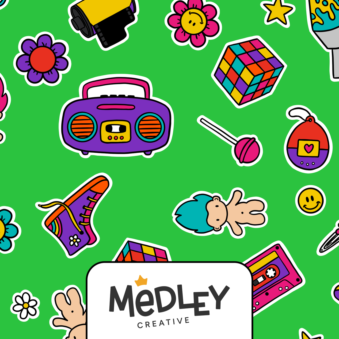Kidcore 90s Nostalgia - Green
