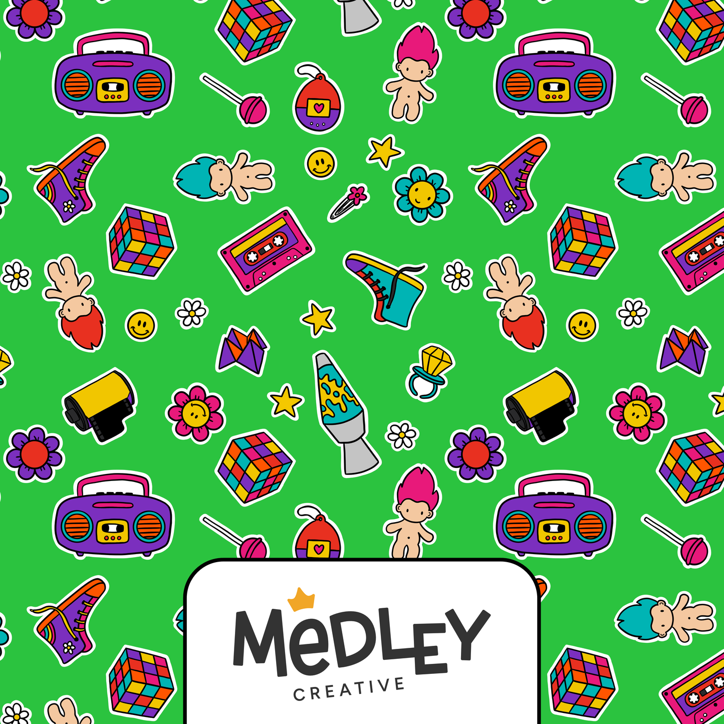 Kidcore 90s Nostalgia - Green