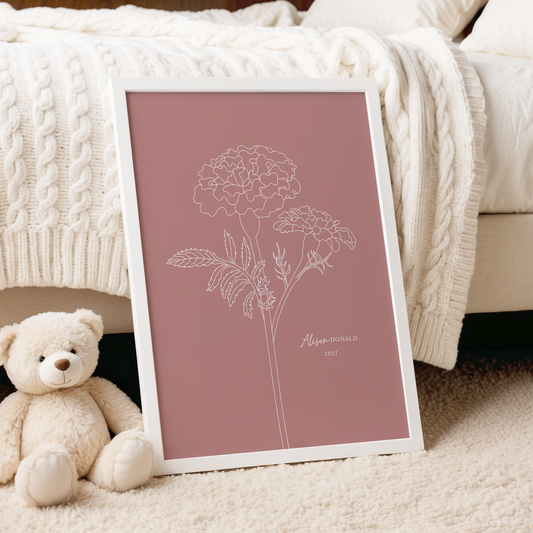 birth flower | modern