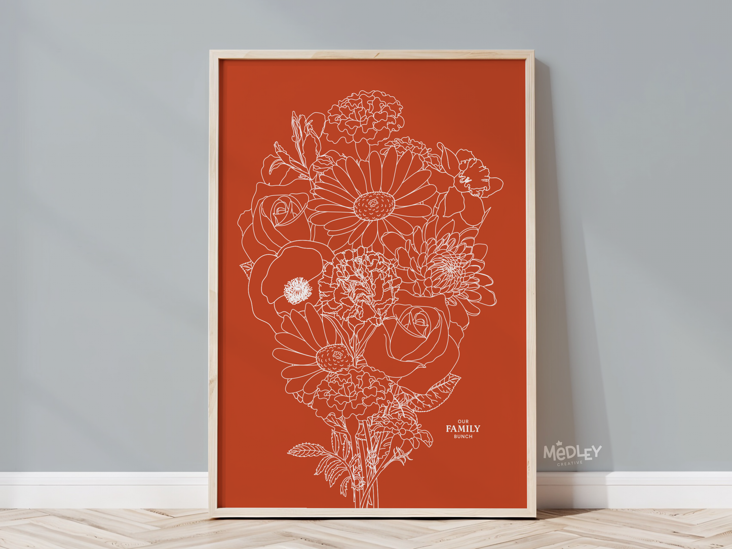 Our Family Bunch - Modern | Art Print