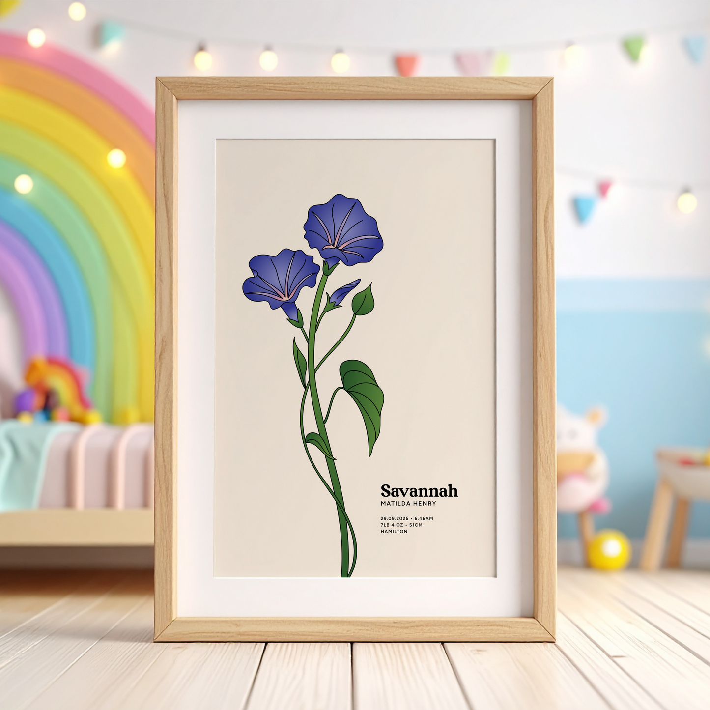 birth flower | vibrant modern