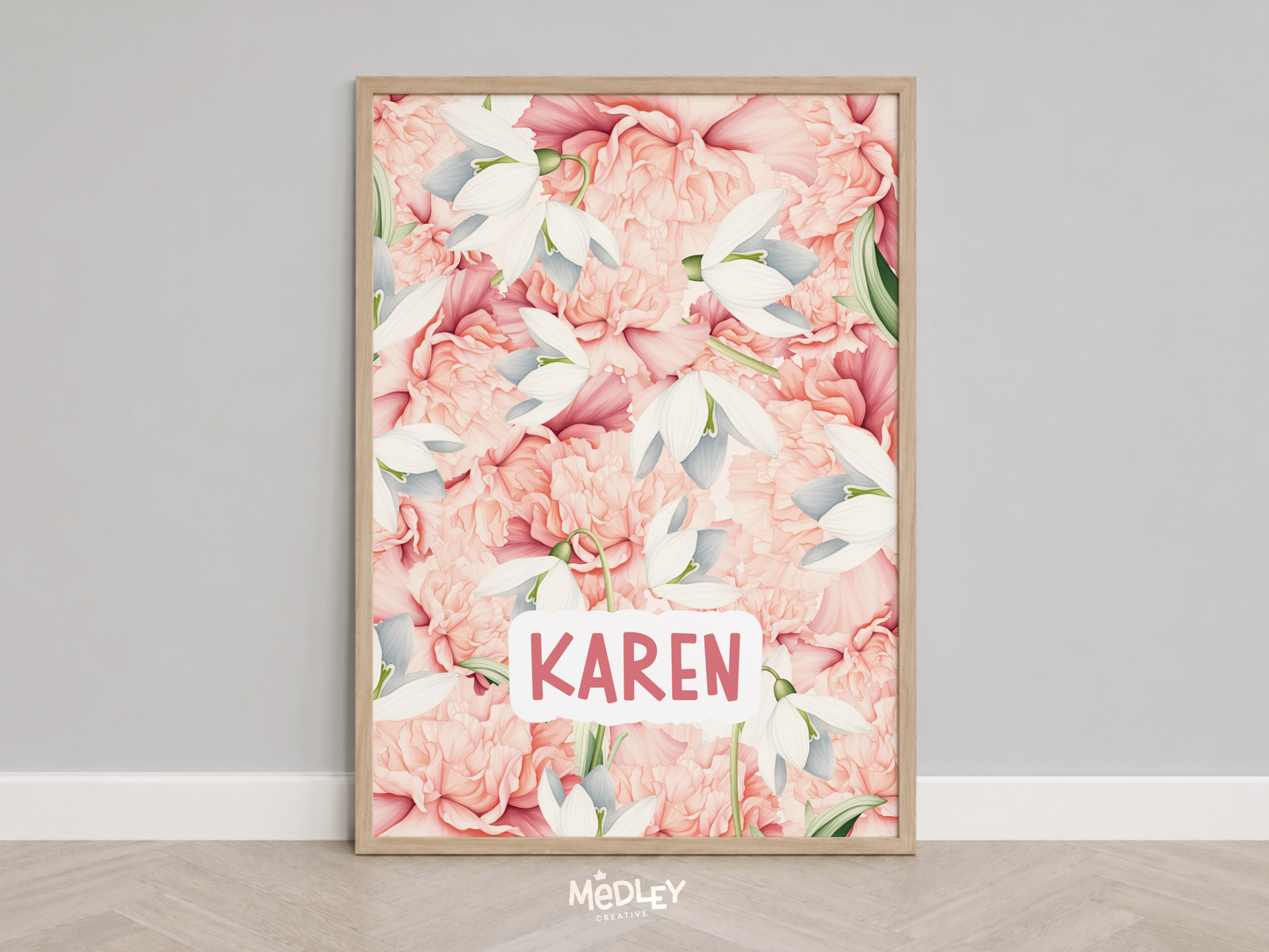 Full Bloom | Name Art Print