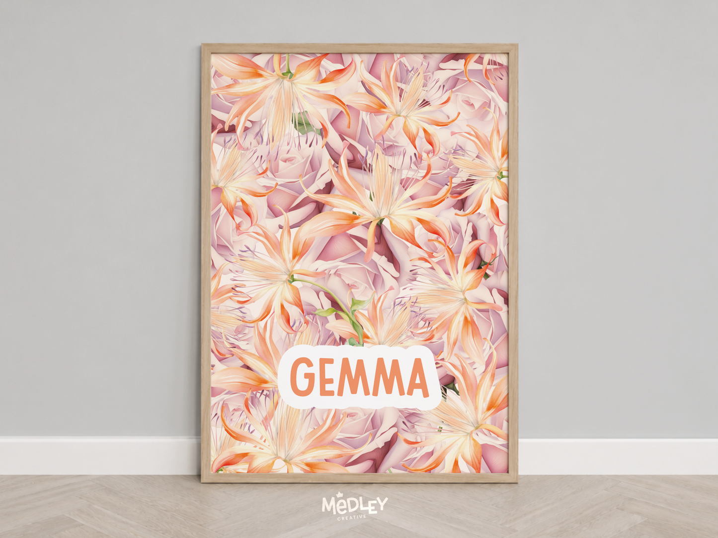 Full Bloom | Name Art Print