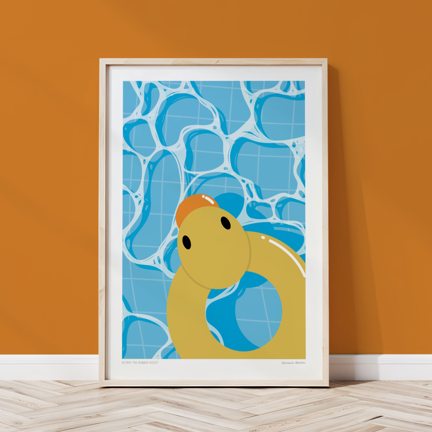 Alfred the Rubber Ducky | Pool Floatie Art Print