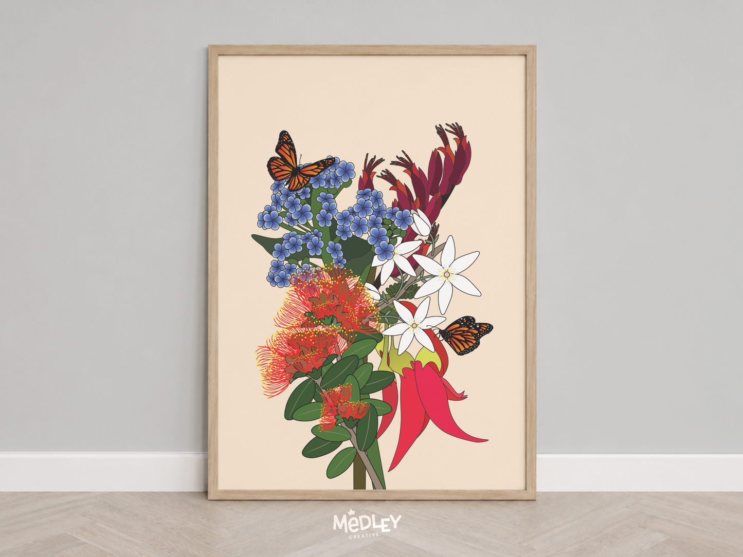 Our Native Family Bunch | Art Print