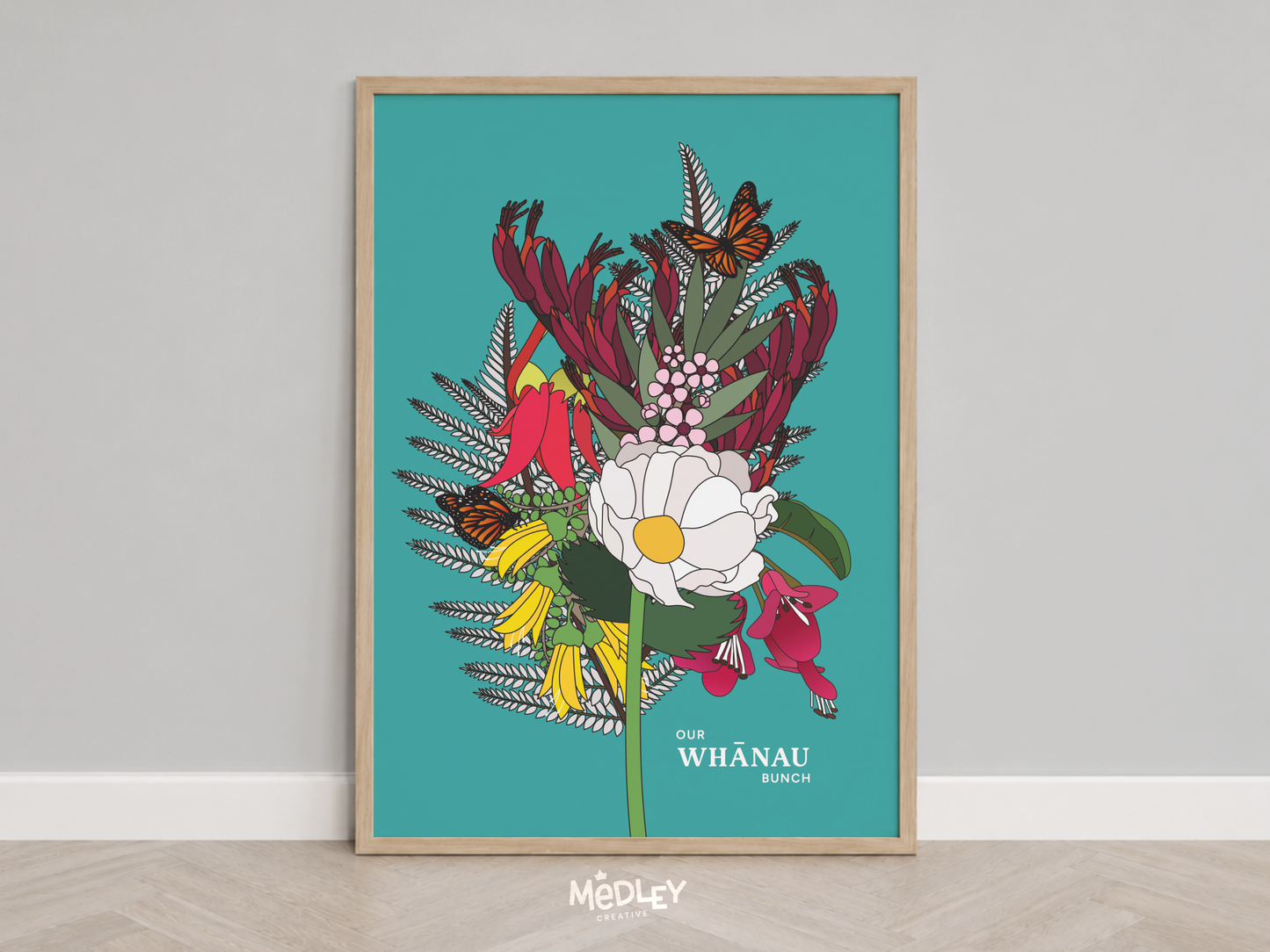 Our Native Family Bunch | Art Print