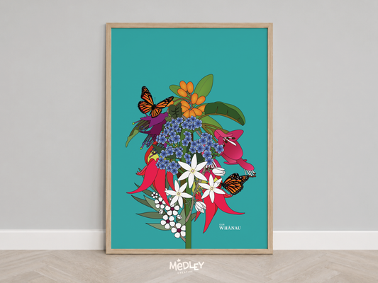 Our Native Family Bunch | Art Print