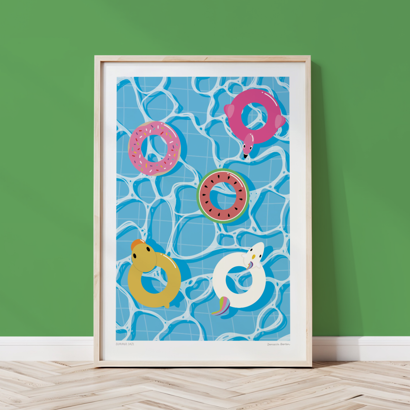Summer Daze | Pool Art Print