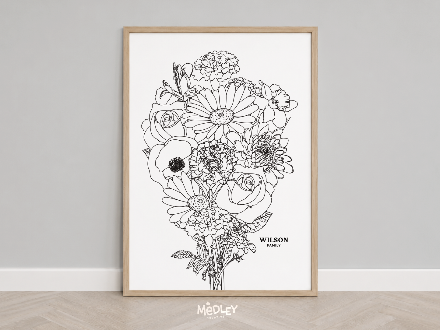 Our Family Bunch - Modern | Art Print