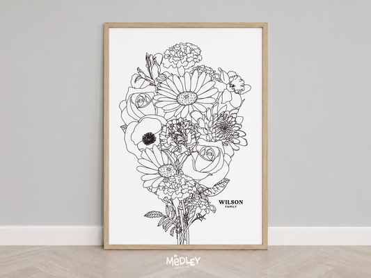Our Family Bunch - Modern | Art Print