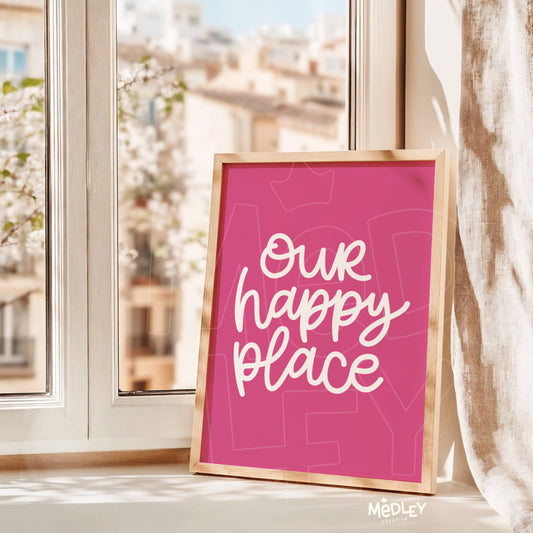 Our Happy Place | Bubblegum | Digital Art Print