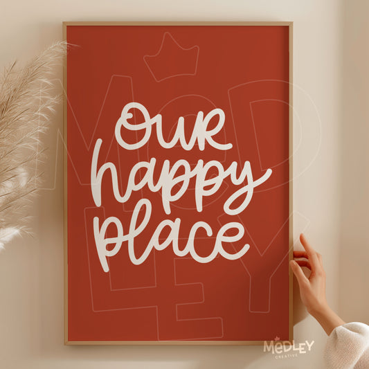 Our Happy Place | Paprika | Digital Art Print