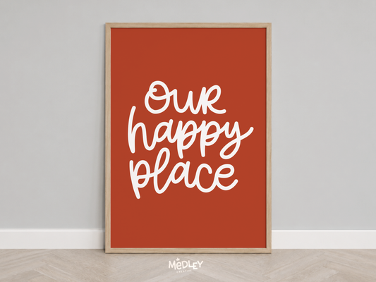 Our Happy Place | Paprika | Digital Art Print
