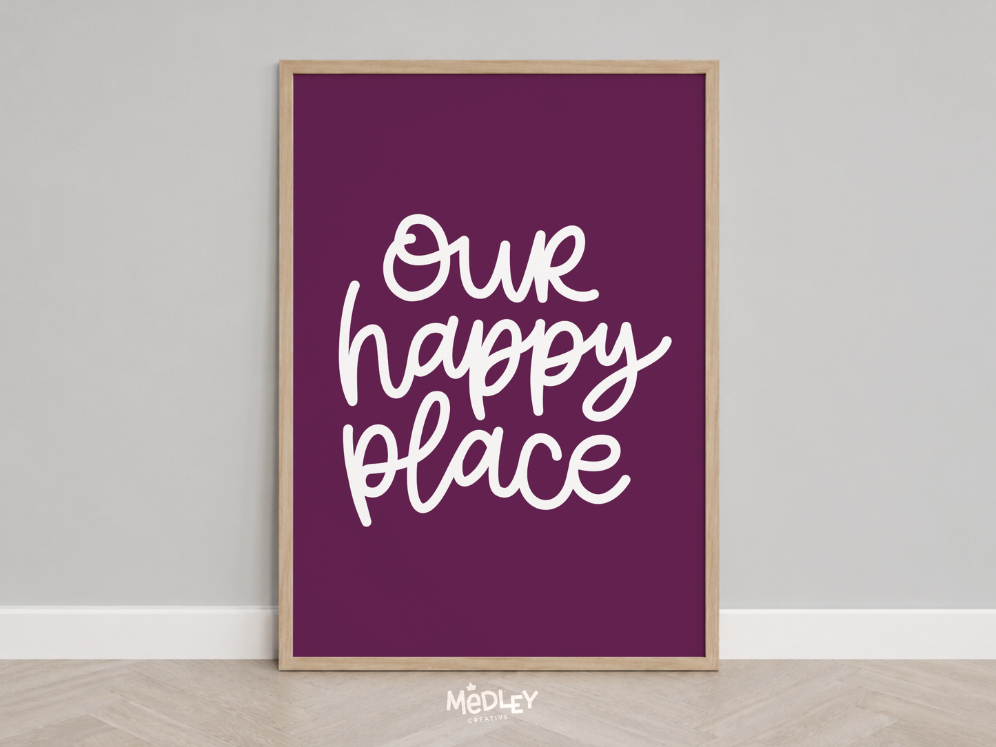 Our Happy Place | Plum Jam | Digital Art Print