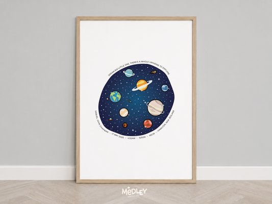 Solar System | Birth Print