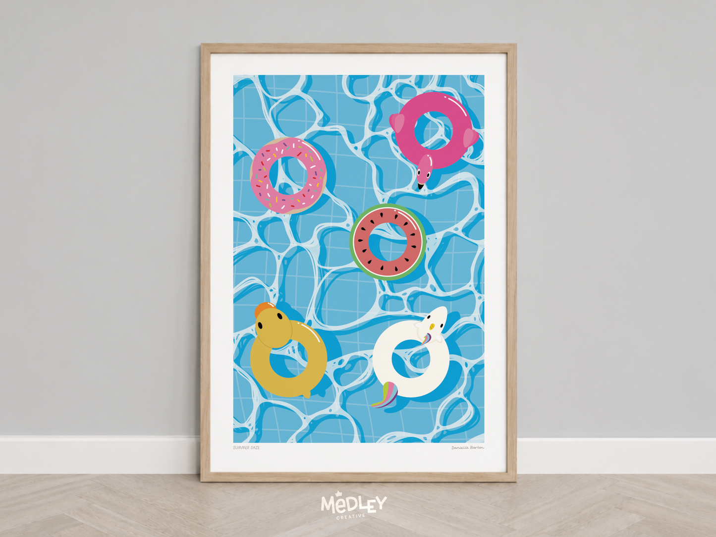 Summer Daze | Pool Art Print