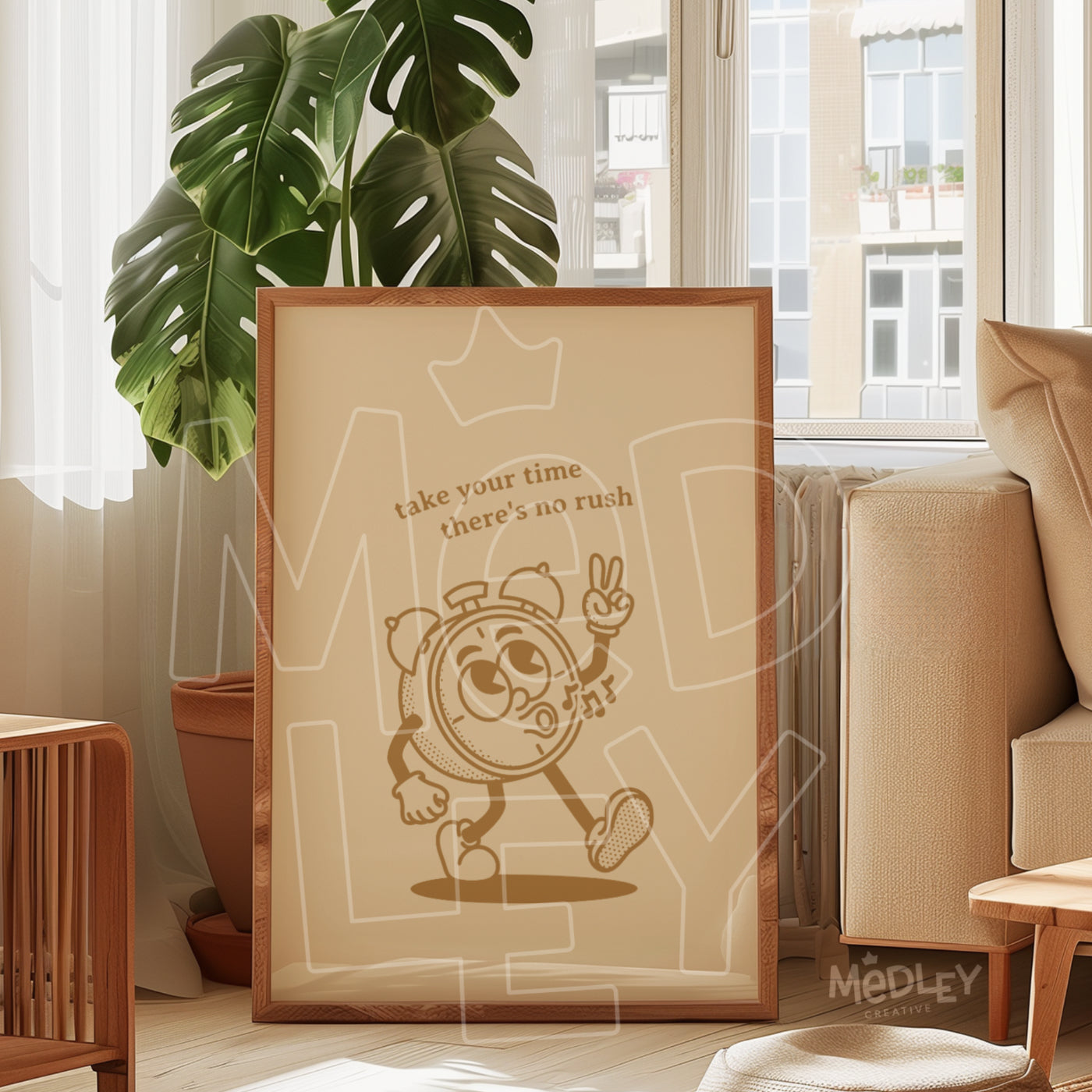Take Your Time | Antique Gold | Digital Art Print