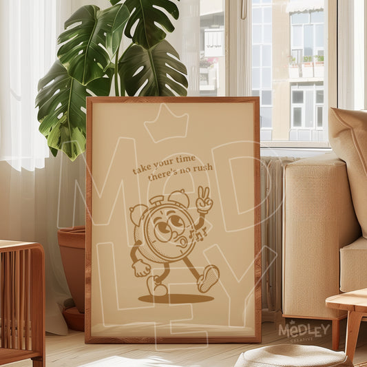 Take Your Time | Antique Gold | Digital Art Print