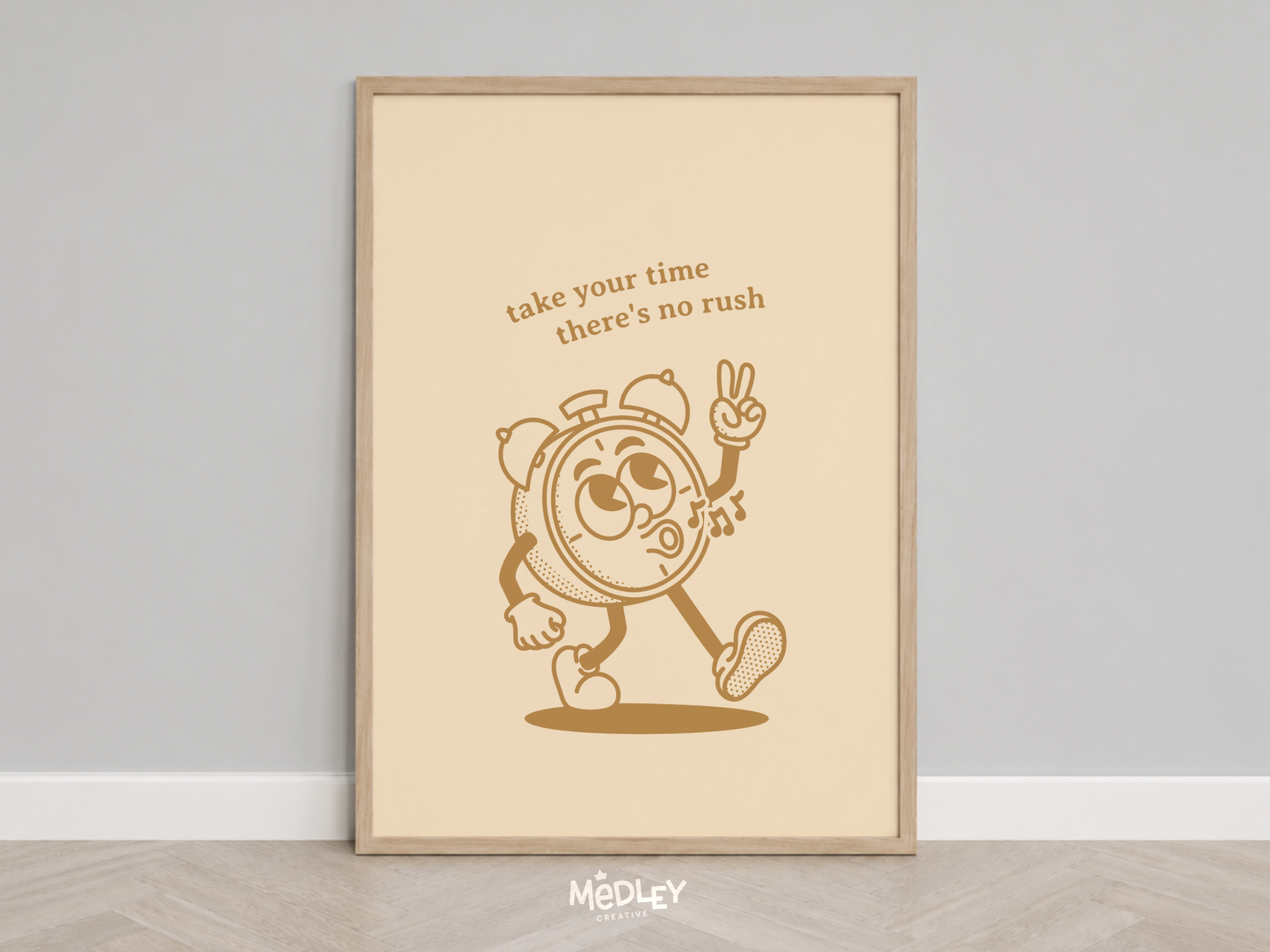 Take Your Time | Antique Gold | Digital Art Print