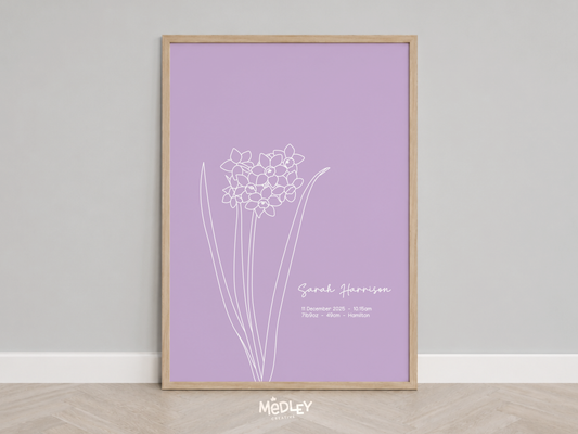 Birth Flower - Modern | Art Print