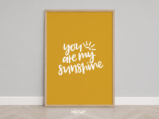 Sunshine Hand-Lettered