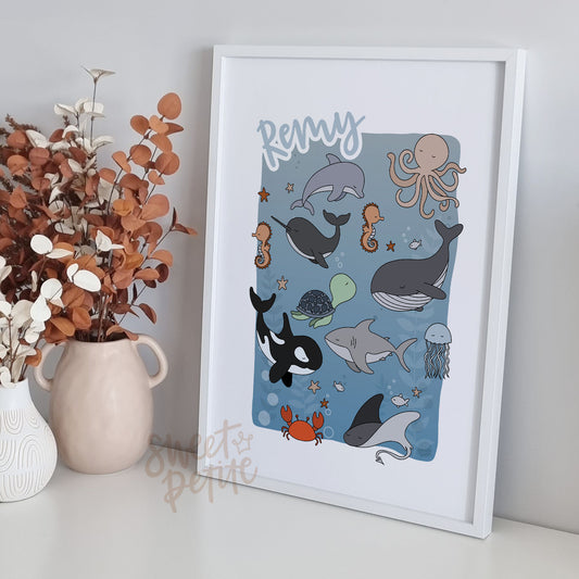 under the sea scene - personalised
