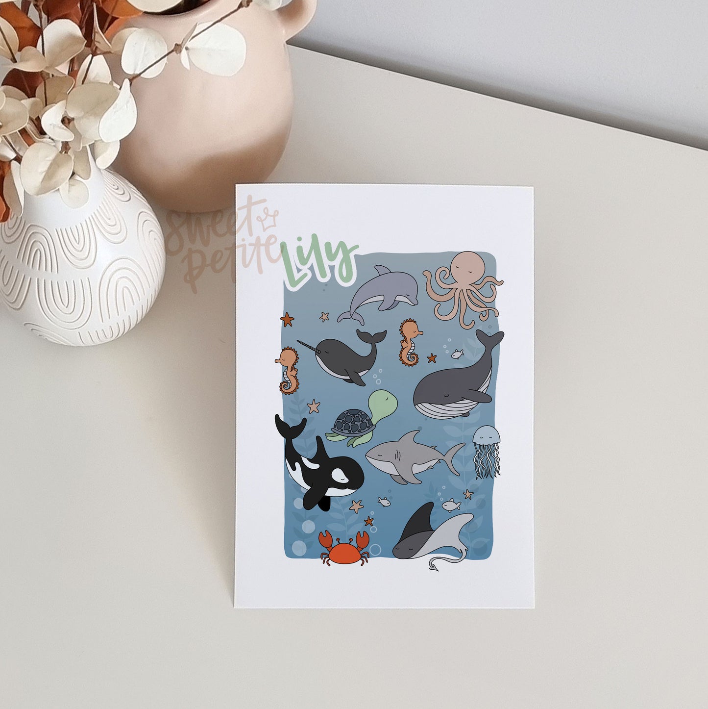under the sea scene - personalised