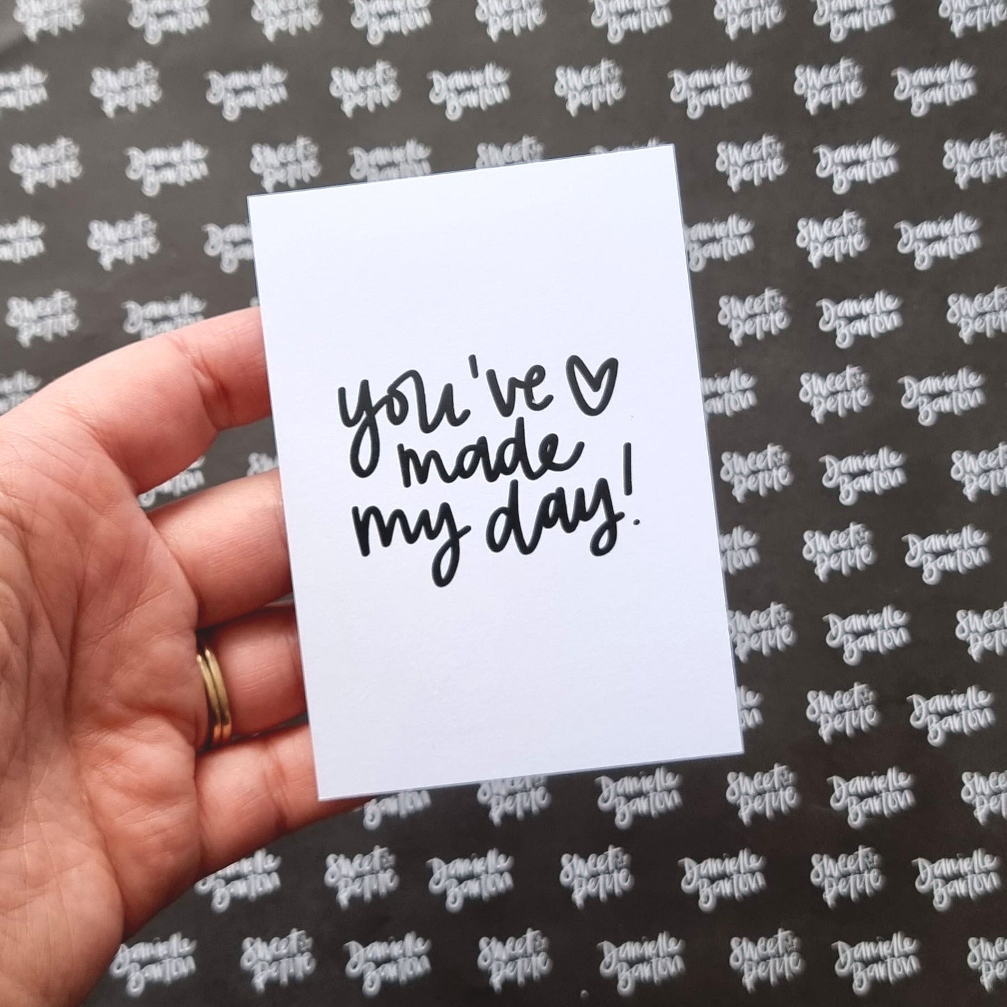 A7 Business Thank You Cards | You've made my day | by Sweet Petite