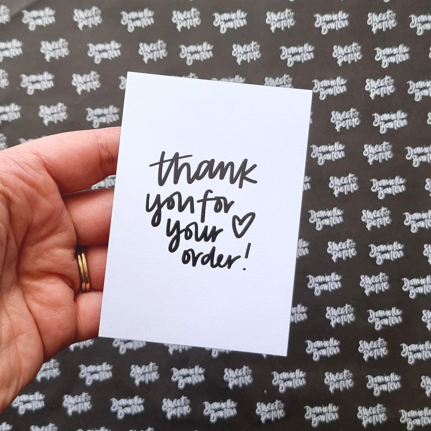 A7 Business Thank You Cards | Thank you for your order | by Sweet Petite