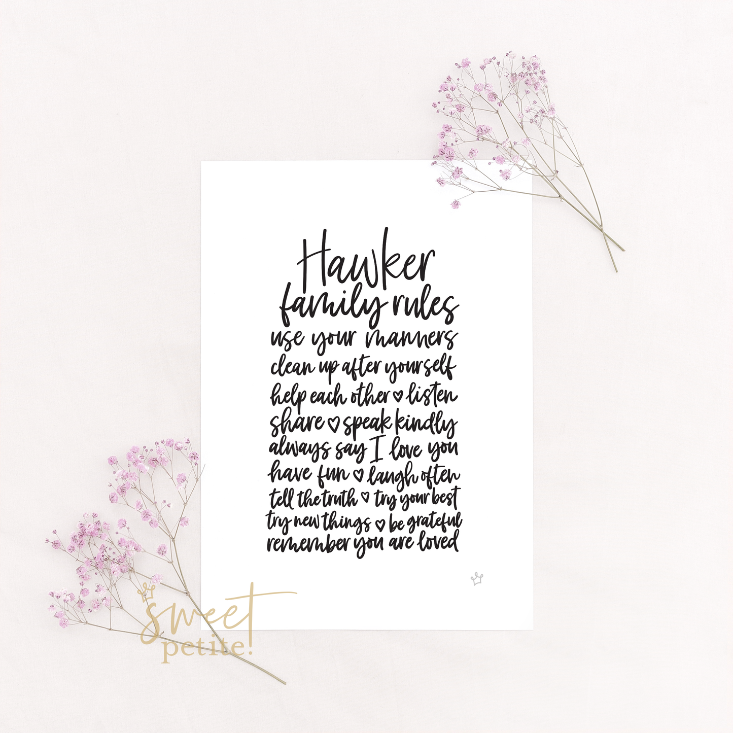 our family rules (custom)