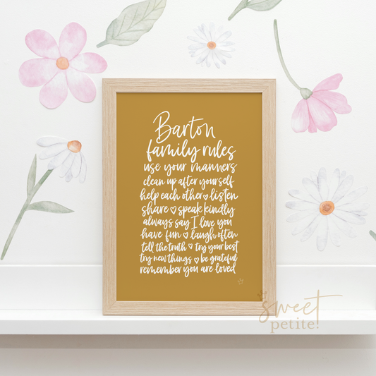 our family rules (custom)