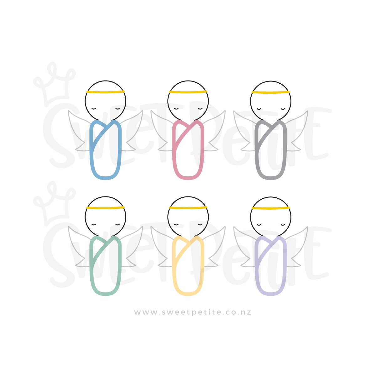 Remembrance Peg Angel Print, Birth Print for Angel Babies | Sweet Petite